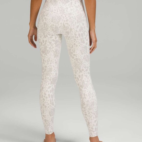 Lululemon Align High-Rise Pant 28" Cheetah Camo Antique White Multi= Size 8 - Picture 6 of 6